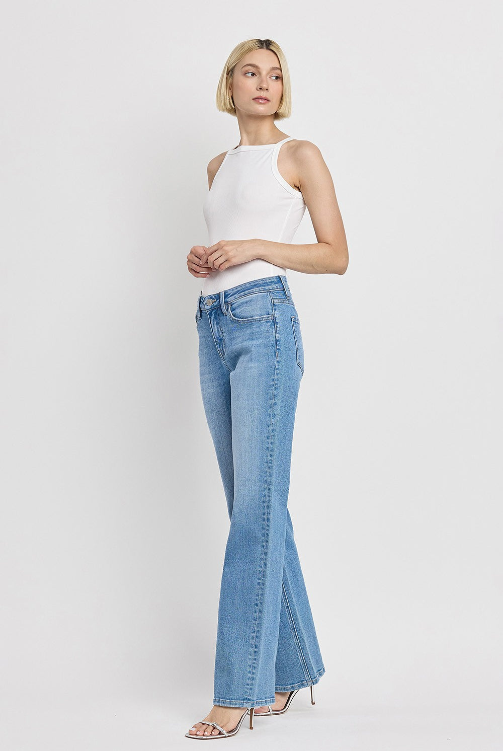 Flying Monkey 90’s High Rise Vintage Flare Jeans-Jeans-Flying Monkey-Deja Nu Boutique, Women's Fashion Boutique in Lampasas, Texas