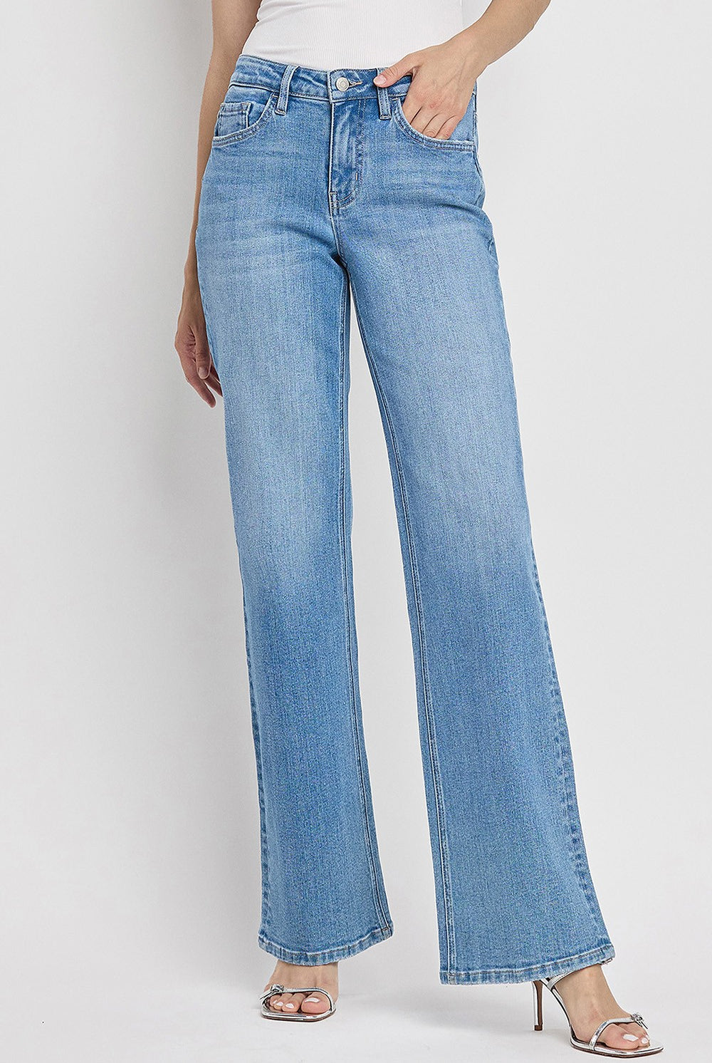 Flying Monkey 90’s High Rise Vintage Flare Jeans-Jeans-Flying Monkey-Deja Nu Boutique, Women's Fashion Boutique in Lampasas, Texas