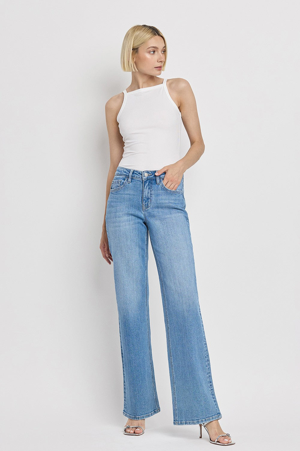 Flying Monkey 90’s High Rise Vintage Flare Jeans-Jeans-Flying Monkey-Deja Nu Boutique, Women's Fashion Boutique in Lampasas, Texas