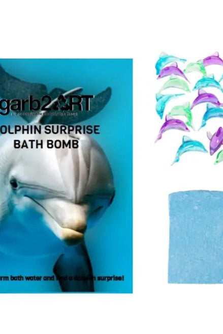 GARB2ART Dolphin Surprise Bath Bomb – Toy Inside!-Bath Bomb-GARB2ART-Deja Nu Boutique, Women's Fashion Boutique in Lampasas, Texas