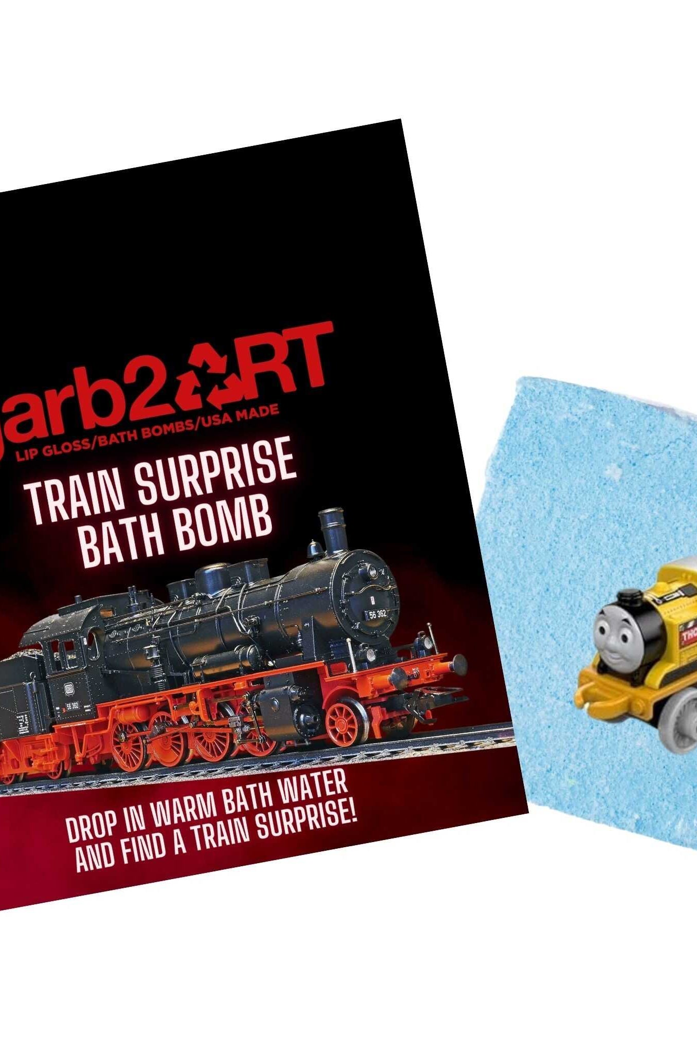 GARB2ART Train Surprise Bath Bomb – All Aboard for Bath Time Fun!-Bath Bomb-GARB2ART-Deja Nu Boutique, Women's Fashion Boutique in Lampasas, Texas