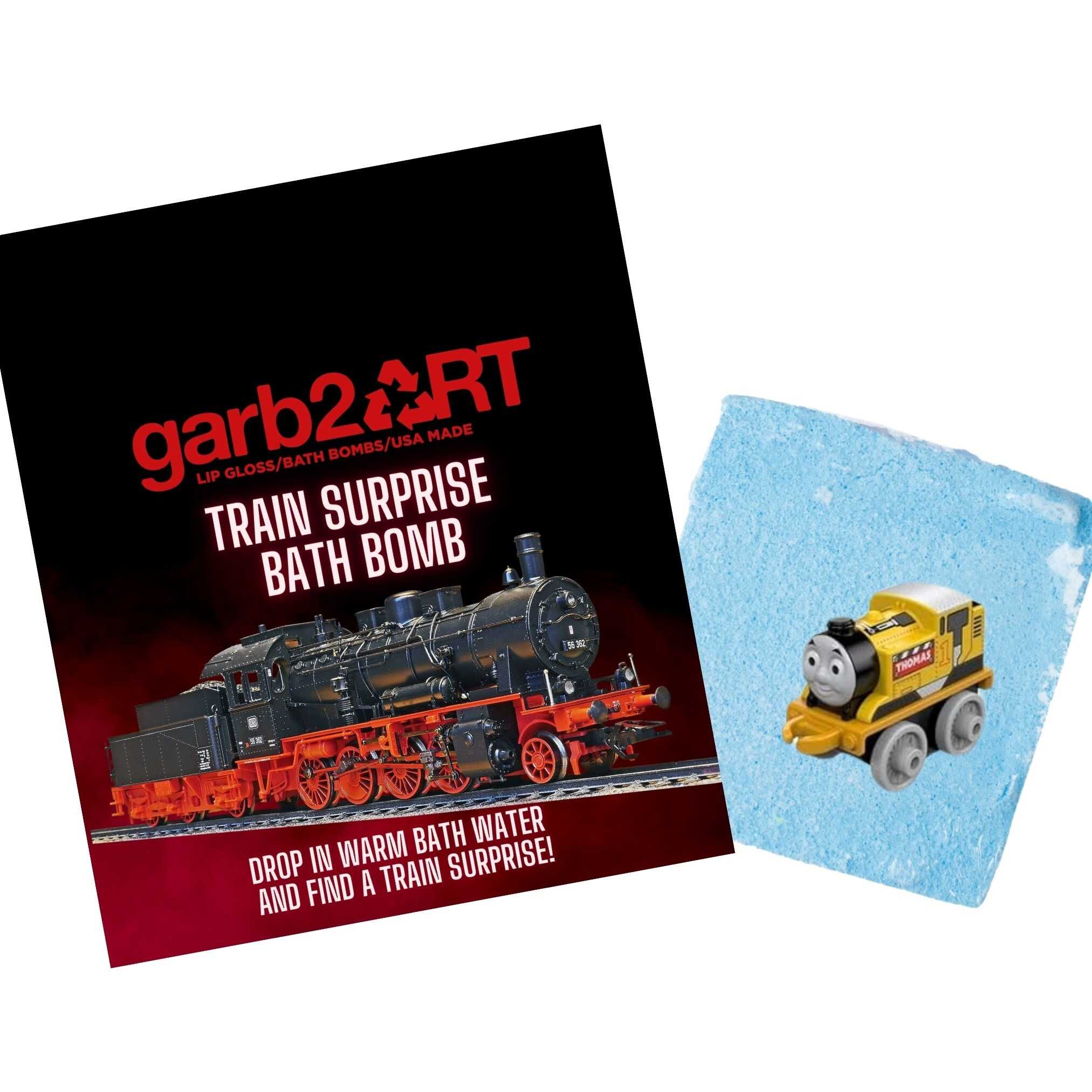 GARB2ART Train Surprise Bath Bomb – All Aboard for Bath Time Fun!-Bath Bomb-GARB2ART-Deja Nu Boutique, Women's Fashion Boutique in Lampasas, Texas