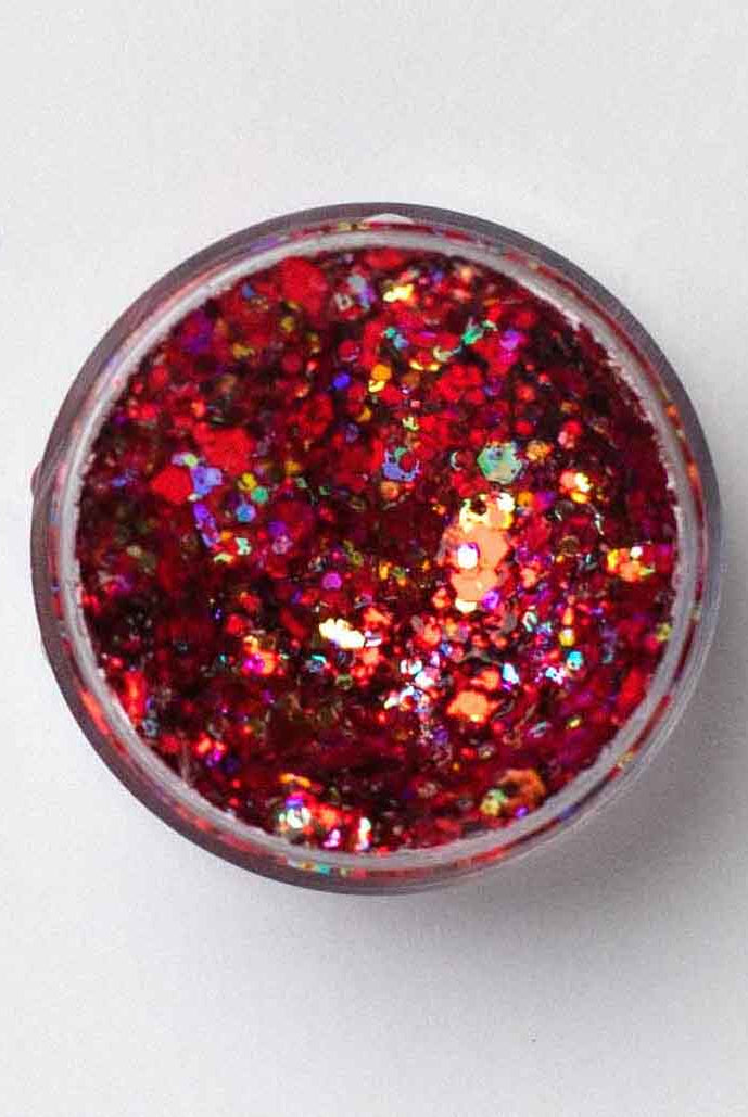 Galexie Glister Love Potion Gameday Red Glitter Gel - Hair, Face, Body Glitter Gel-Cosmetics-Galexie Glister-Deja Nu Boutique, Women's Fashion Boutique in Lampasas, Texas