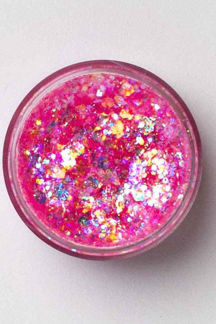 Galexie Glister Pink Glow" Neon Pink Glitter Gel - Hair, Face, Body Glitter Gel-Cosmetics-Galexie Glister-Deja Nu Boutique, Women's Fashion Boutique in Lampasas, Texas