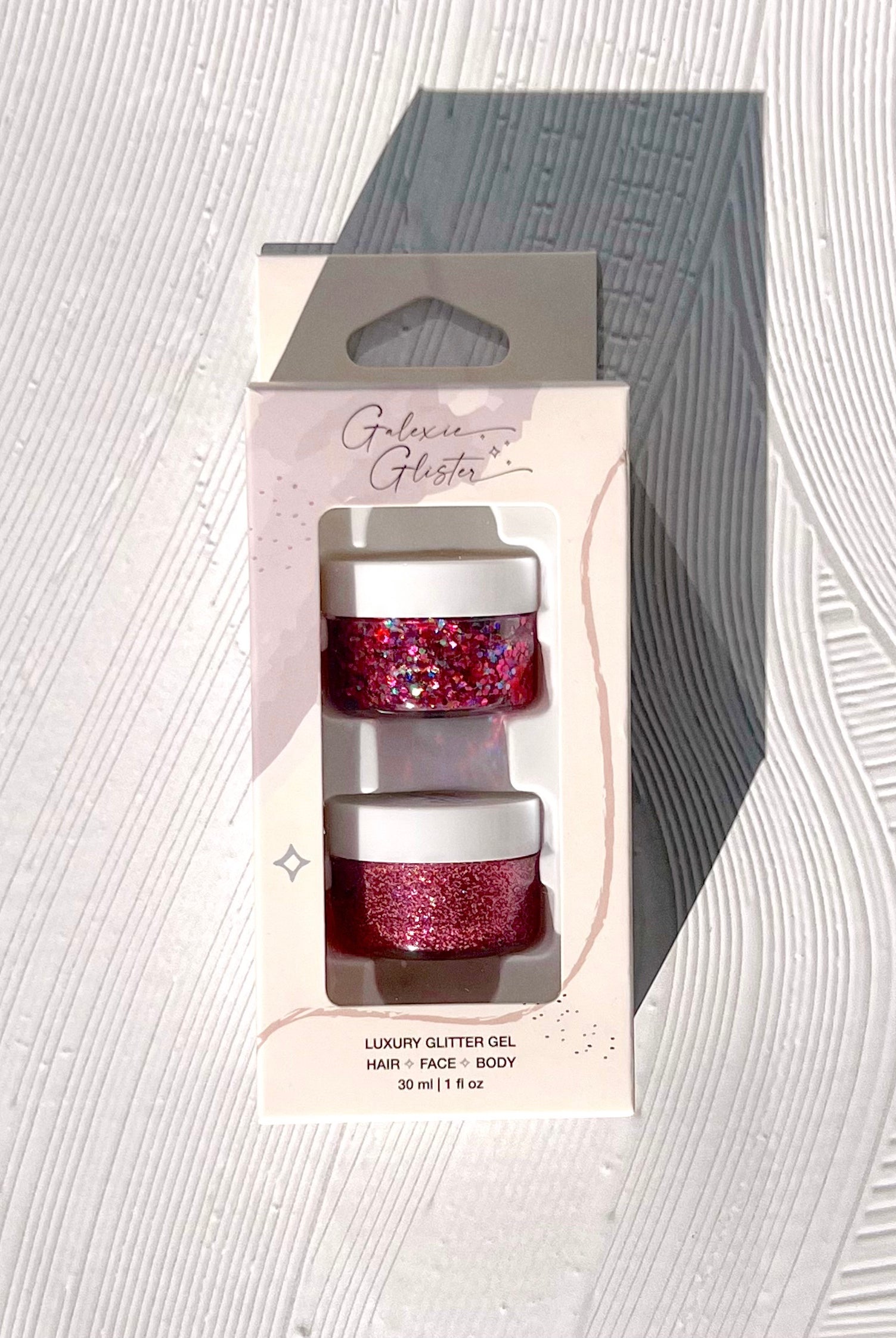 Galexie Glister Valentines Glitter Gel Candied Hearts Duo Gift Set For Hair Face And Body-Cosmetics-Galexie Glister-Deja Nu Boutique, Women's Fashion Boutique in Lampasas, Texas