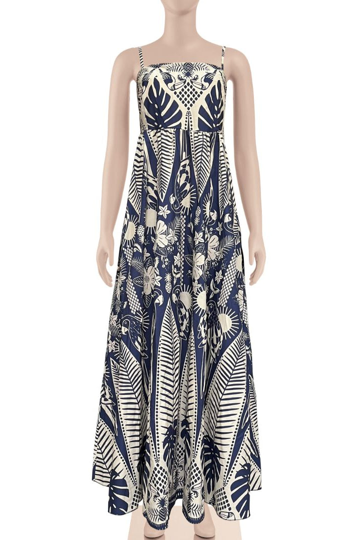 Zenara Dabian Spaghetti Strap Maxi Dress-Maxi Dresses-Zenara-Deja Nu Boutique, Women's Fashion Boutique in Lampasas, Texas