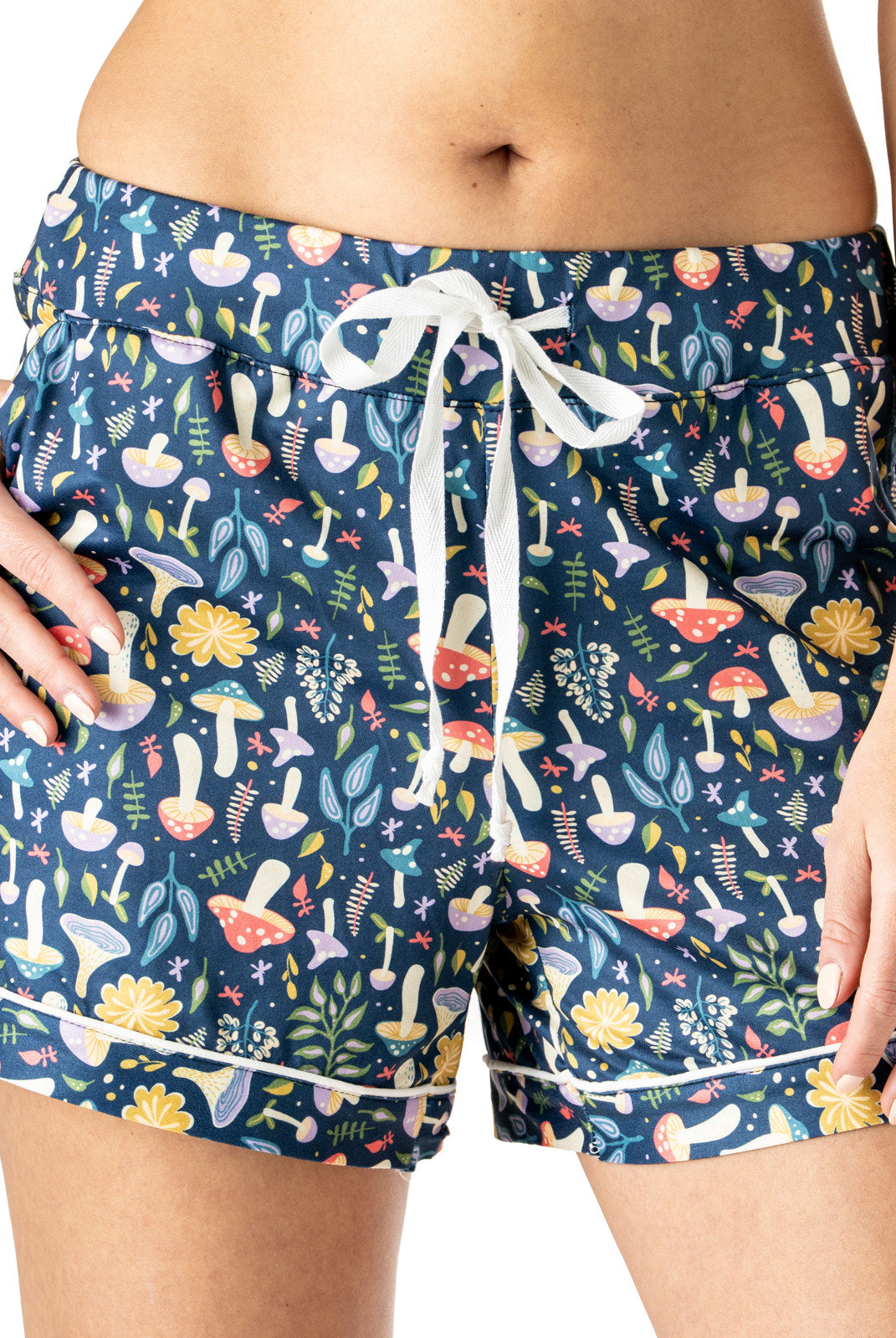 Hello Mello® Down to Earth Pajama Shorts-Bottoms-Hello Mello-Deja Nu Boutique, Women's Fashion Boutique in Lampasas, Texas