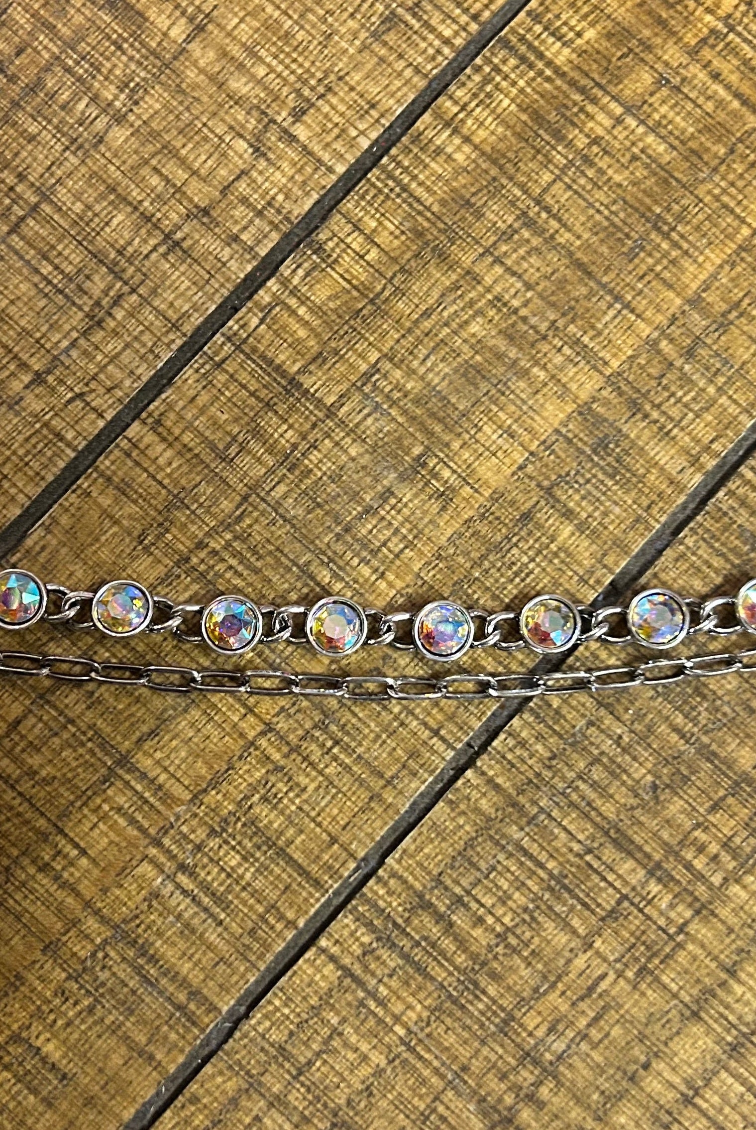 Silver Iridescent Crystal Charm Strap – Sparkle for Bags & Hats-Charm Strap-Deja Nu Tx-Deja Nu Boutique, Women's Fashion Boutique in Lampasas, Texas