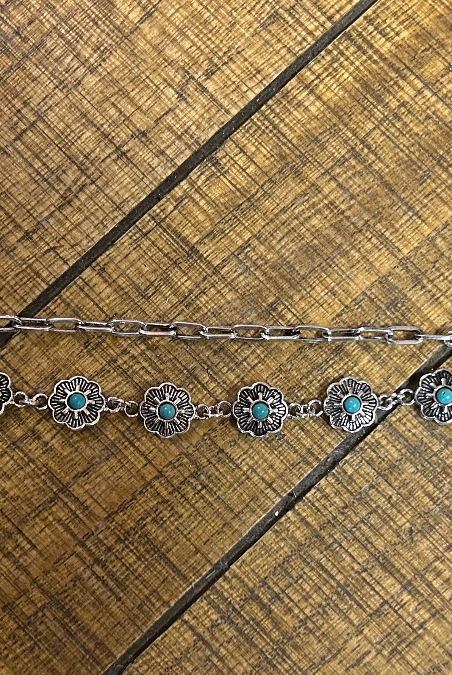 Floral Turquoise Charm Strap – Western Glam for Bags & Hats-Charm Strap-Deja Nu Tx-Deja Nu Boutique, Women's Fashion Boutique in Lampasas, Texas