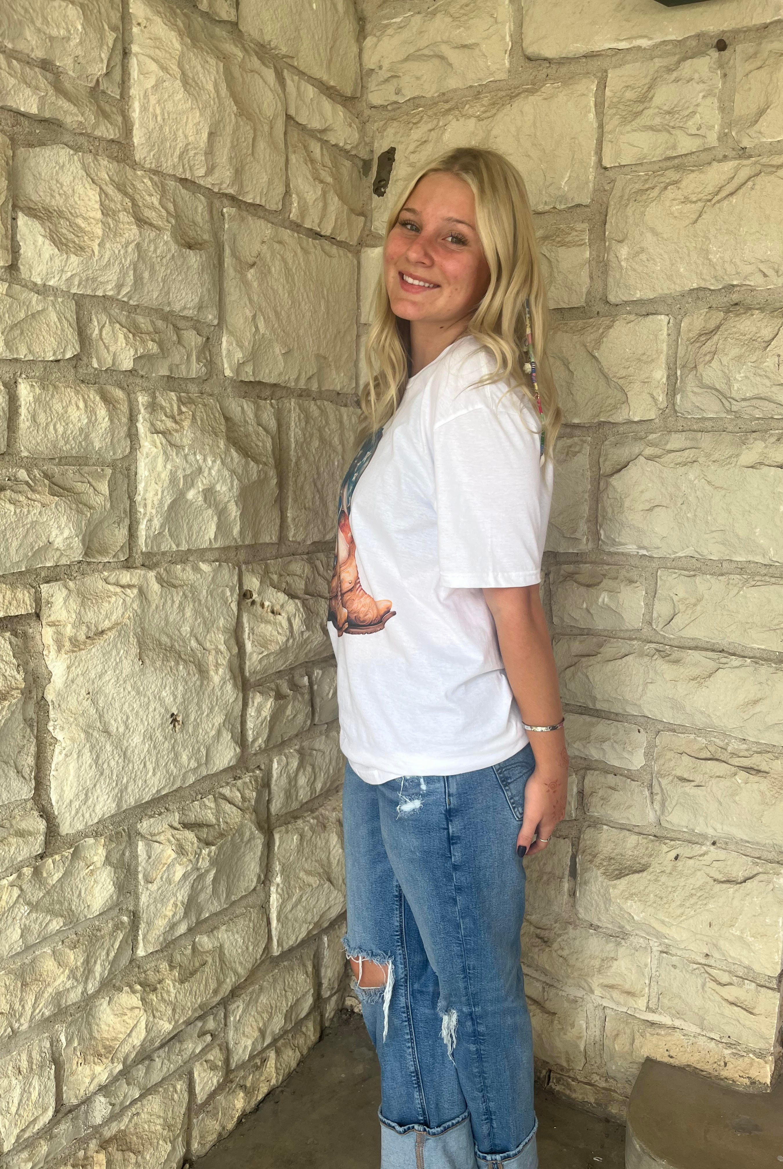 J. Coons American Flag Cowboy Boots Tee-shirts-J. Coons-Deja Nu Boutique, Women's Fashion Boutique in Lampasas, Texas