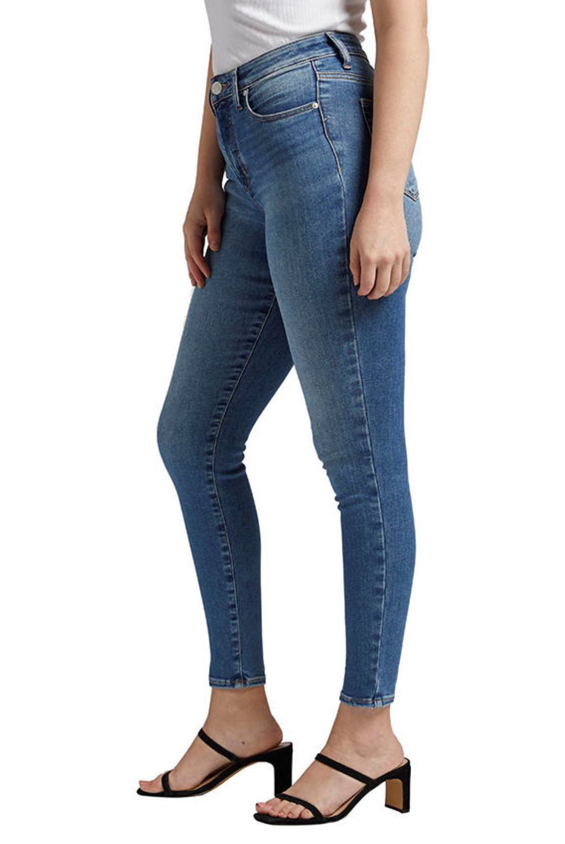 Jag Forever Stretch Fit High Rise Pull On Skinny Jean In Indigo Blue-Jeans-Jag-Deja Nu Boutique, Women's Fashion Boutique in Lampasas, Texas