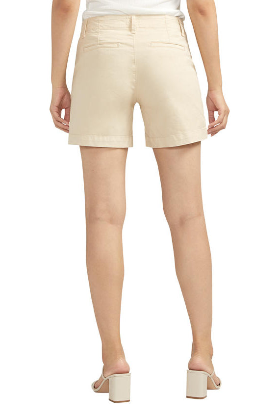 Jag Jeans Fabric Dyed Chino Mid Rise Shorts In Stone-Shorts-Jag-Deja Nu Boutique, Women's Fashion Boutique in Lampasas, Texas