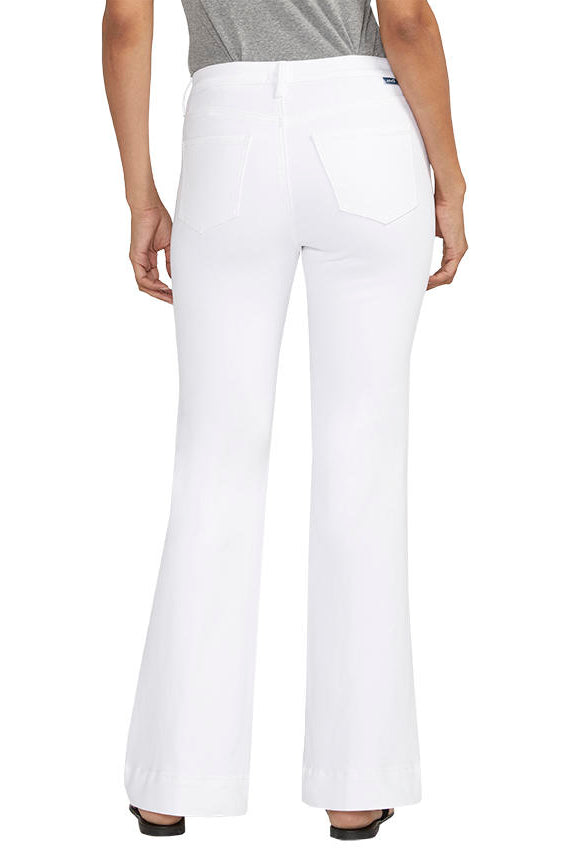 Jag Kait Mid Rise Flare White Jean-Jeans-Jag-Deja Nu Boutique, Women's Fashion Boutique in Lampasas, Texas