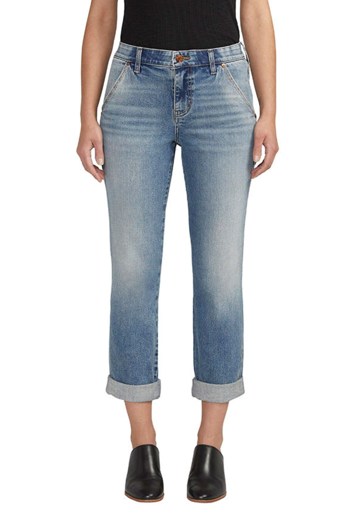 Jag Mid Rise Carter Girlfriend In Mariner Blue-Jeans-Jag-Deja Nu Boutique, Women's Fashion Boutique in Lampasas, Texas