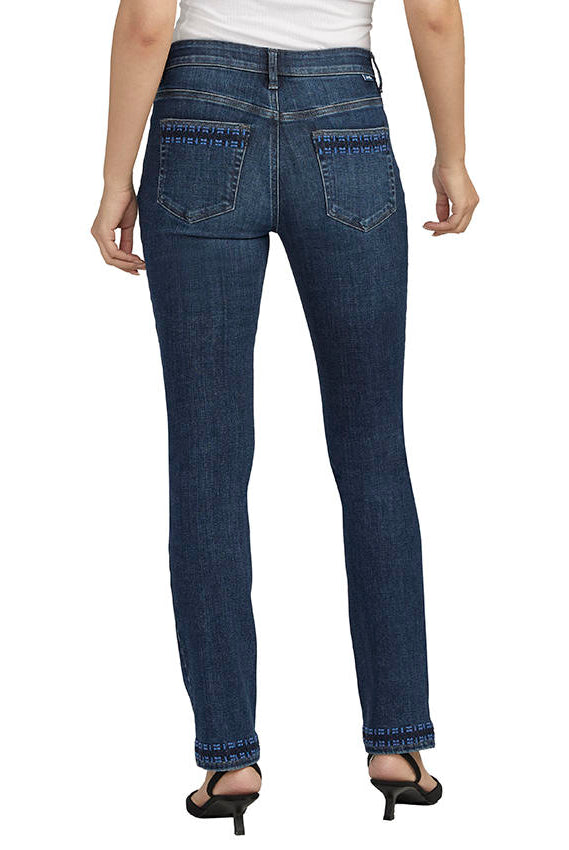 Jag Mid Rise Ruby Straight Pocket Embroidery In Night Owl-Jeans-Jag-Deja Nu Boutique, Women's Fashion Boutique in Lampasas, Texas