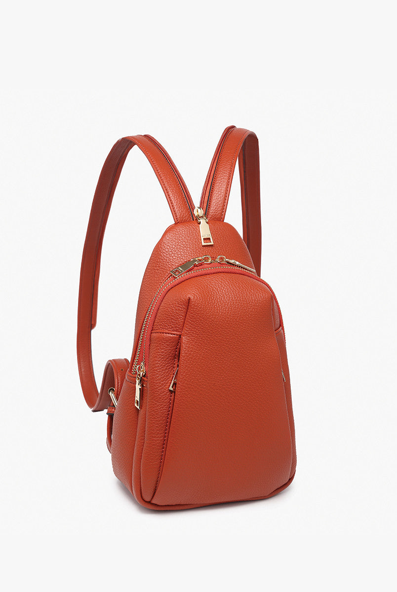 Jen & Co. Ari Vegan Convertible Sling Backpack – Black-Handbags, Wallets & Cases-Jen & Co.-Deja Nu Boutique, Women's Fashion Boutique in Lampasas, Texas