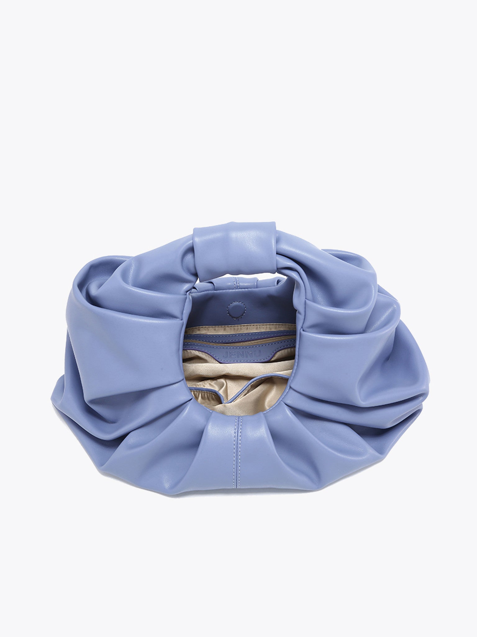 Jen & Co. Miami Pleated Satchel in Deep Periwinkle | Ruched Puffy Statement Bag-Handbags, Wallets & Cases-Jen & Co.-Deja Nu Boutique, Women's Fashion Boutique in Lampasas, Texas