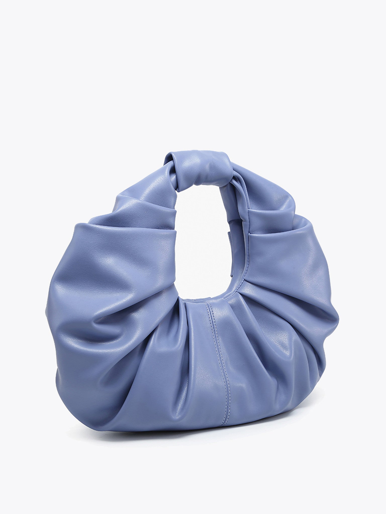 Jen & Co. Miami Pleated Satchel in Deep Periwinkle | Ruched Puffy Statement Bag-Handbags, Wallets & Cases-Jen & Co.-Deja Nu Boutique, Women's Fashion Boutique in Lampasas, Texas