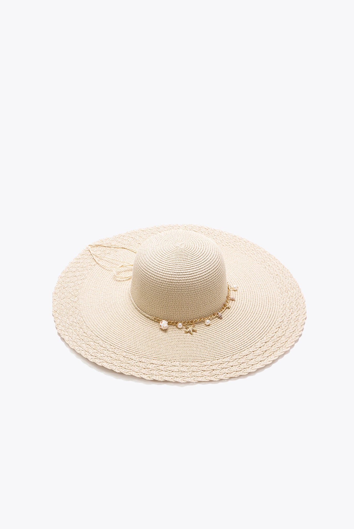 Jen & Co. Nila Floppy Straw Hat with Beachy Charm Trim – Natural or Mint-Hats-Jen & Co.-Deja Nu Boutique, Women's Fashion Boutique in Lampasas, Texas