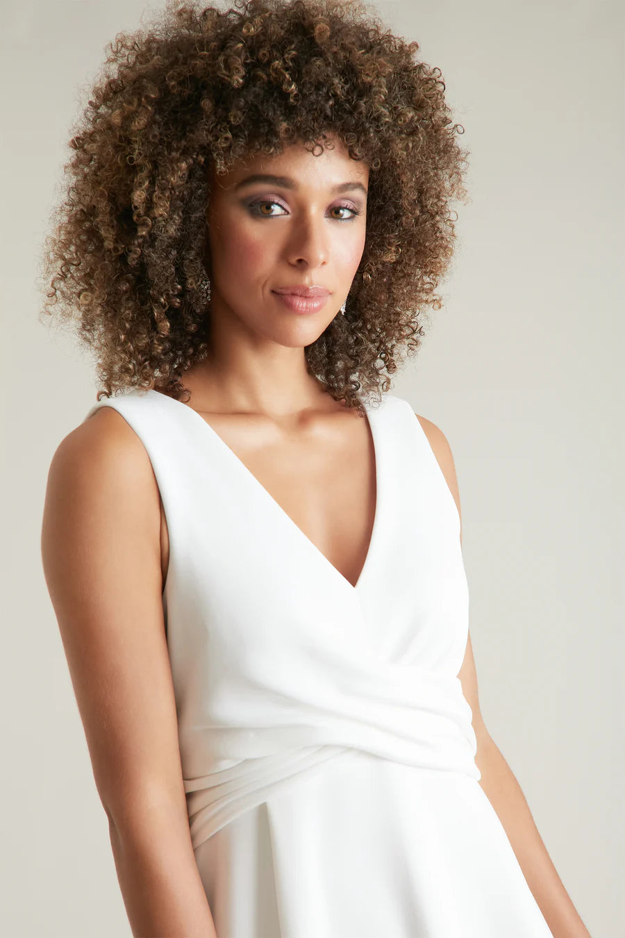 Jillian Ivory Bow Back Dress by Ivy & Blu-Short Dresses-Ivy & Blu-Deja Nu Boutique, Women's Fashion Boutique in Lampasas, Texas