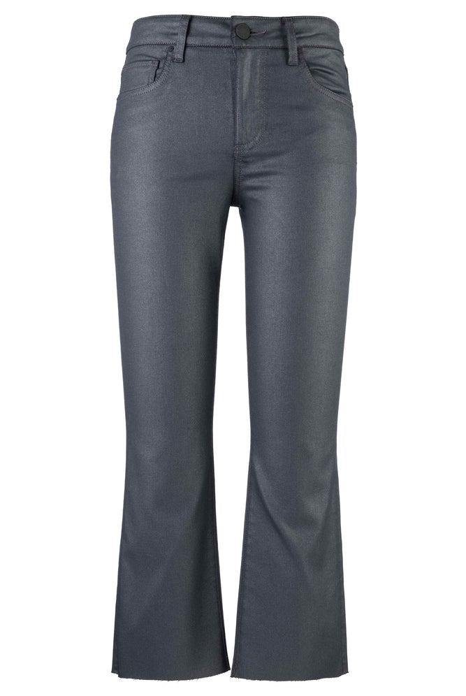KUT FROM THE KLOTH Kelsey High Rise Ankle Flare with Raw Hem in Silver Bell-Jeans-Kut from the Kloth-Deja Nu Boutique, Women's Fashion Boutique in Lampasas, Texas