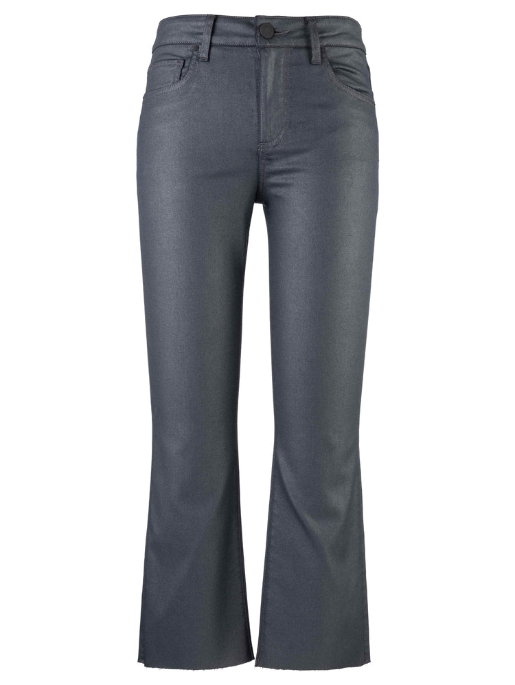 KUT FROM THE KLOTH Kelsey High Rise Ankle Flare with Raw Hem in Silver Bell-Jeans-Kut from the Kloth-Deja Nu Boutique, Women's Fashion Boutique in Lampasas, Texas