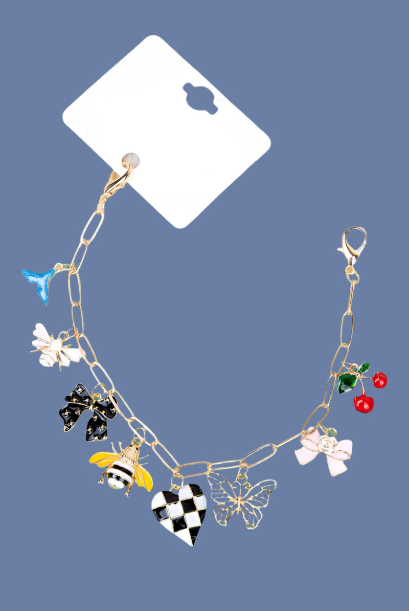 Kenze Panne Sweet As Can Bee Gold tone Handbag Or Trucker Hat Chain-Charms-Kenze Panne-Deja Nu Boutique, Women's Fashion Boutique in Lampasas, Texas