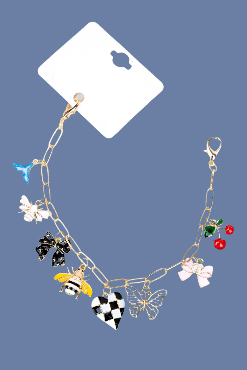 Kenze Panne Sweet As Can Bee Gold tone Handbag Or Trucker Hat Chain-Charms-Kenze Panne-Deja Nu Boutique, Women's Fashion Boutique in Lampasas, Texas