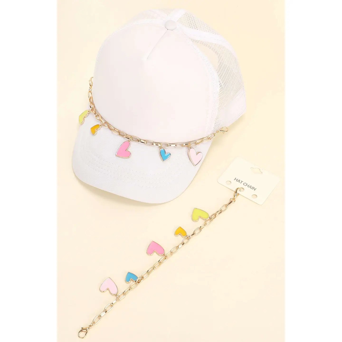 Kenze Panne Valentine’s Themed Heart Handbag Charm Or Trucker Hat Chain-Handbags, Wallets & Cases-Kenze Panne-Deja Nu Boutique, Women's Fashion Boutique in Lampasas, Texas