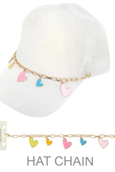Kenze Panne Valentine’s Themed Heart Handbag Charm Or Trucker Hat Chain-Handbags, Wallets & Cases-Kenze Panne-Deja Nu Boutique, Women's Fashion Boutique in Lampasas, Texas