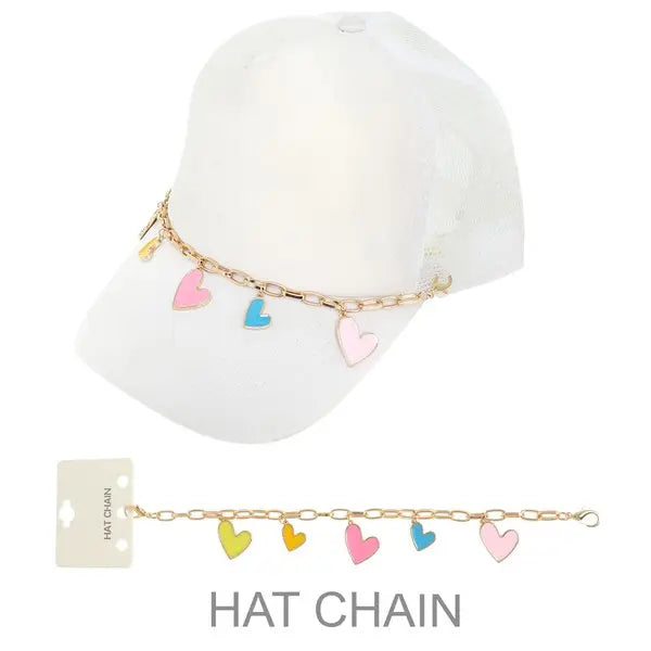 Kenze Panne Valentine’s Themed Heart Handbag Charm Or Trucker Hat Chain-Handbags, Wallets & Cases-Kenze Panne-Deja Nu Boutique, Women's Fashion Boutique in Lampasas, Texas