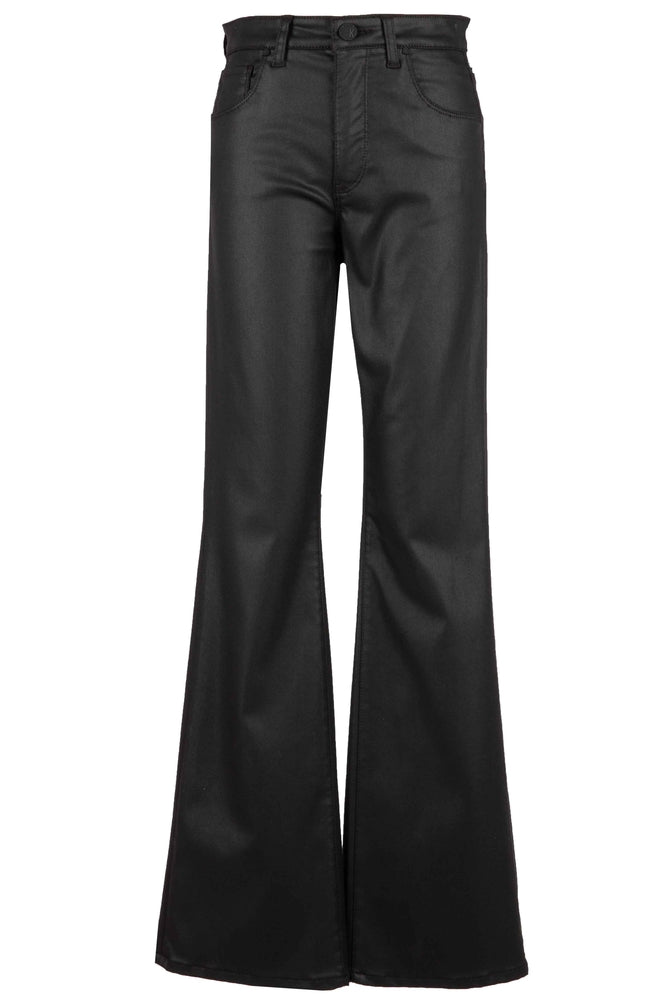 Kut From The Kloth Ana High Rise Fab Ab Flare-Baby Dn All Over Black Coated-Jeans-Kut from the Kloth-Deja Nu Boutique, Women's Fashion Boutique in Lampasas, Texas