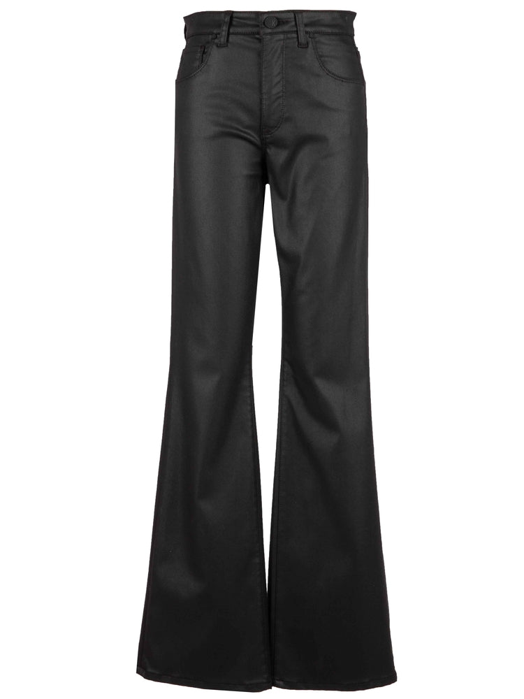 Kut From The Kloth Ana High Rise Fab Ab Flare-Baby Dn All Over Black Coated-Jeans-Kut from the Kloth-Deja Nu Boutique, Women's Fashion Boutique in Lampasas, Texas