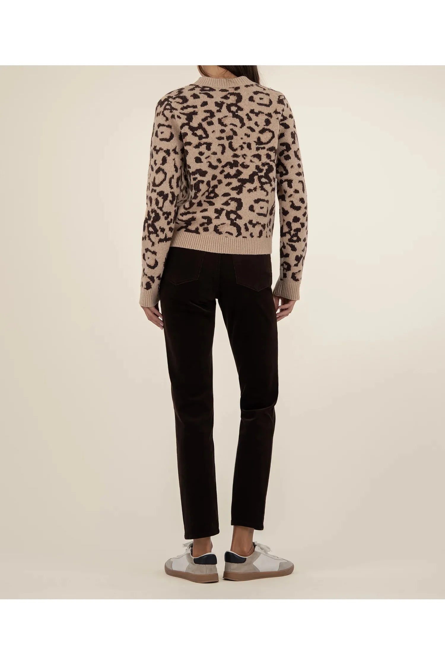 Kut From The Kloth Gisela Animal Print Pullover Sweater-Sweaters-Kut from the Kloth-Deja Nu Boutique, Women's Fashion Boutique in Lampasas, Texas