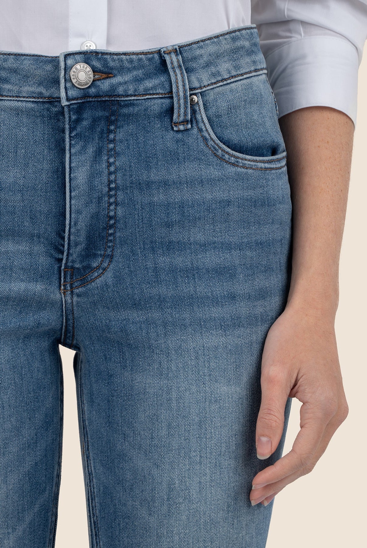 Kut From The Kloth Kelsey High Rise FAB AB Ankle Flare Inset Leg-Jeans-Kut from the Kloth-Deja Nu Boutique, Women's Fashion Boutique in Lampasas, Texas