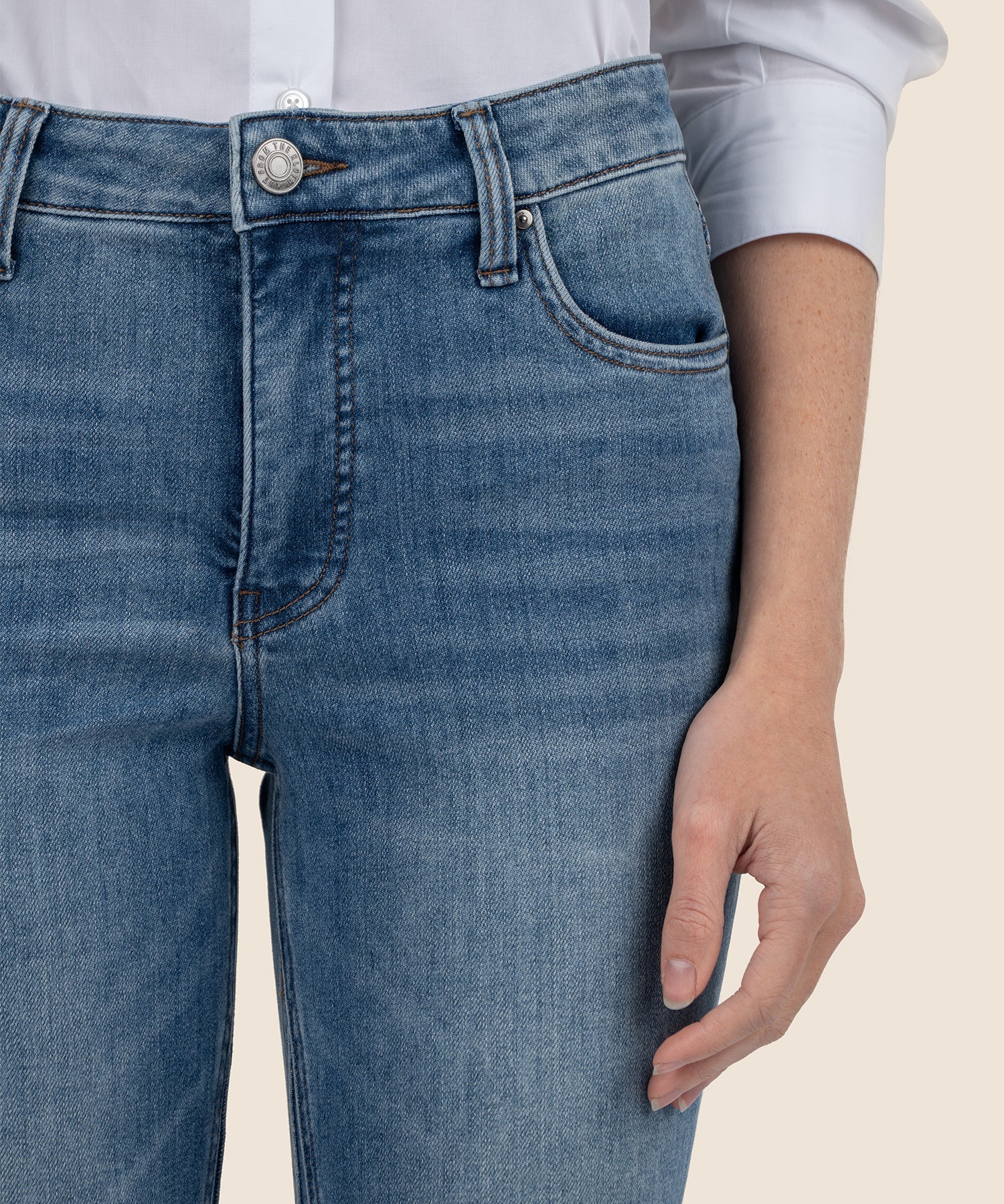 Kut From The Kloth Kelsey High Rise FAB AB Ankle Flare Inset Leg-Jeans-Kut from the Kloth-Deja Nu Boutique, Women's Fashion Boutique in Lampasas, Texas