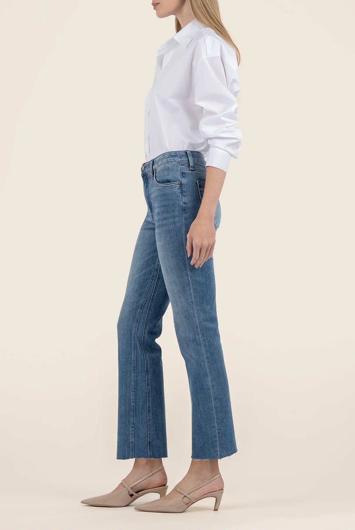 Kut From The Kloth Kelsey High Rise FAB AB Ankle Flare Inset Leg-Jeans-Kut from the Kloth-Deja Nu Boutique, Women's Fashion Boutique in Lampasas, Texas