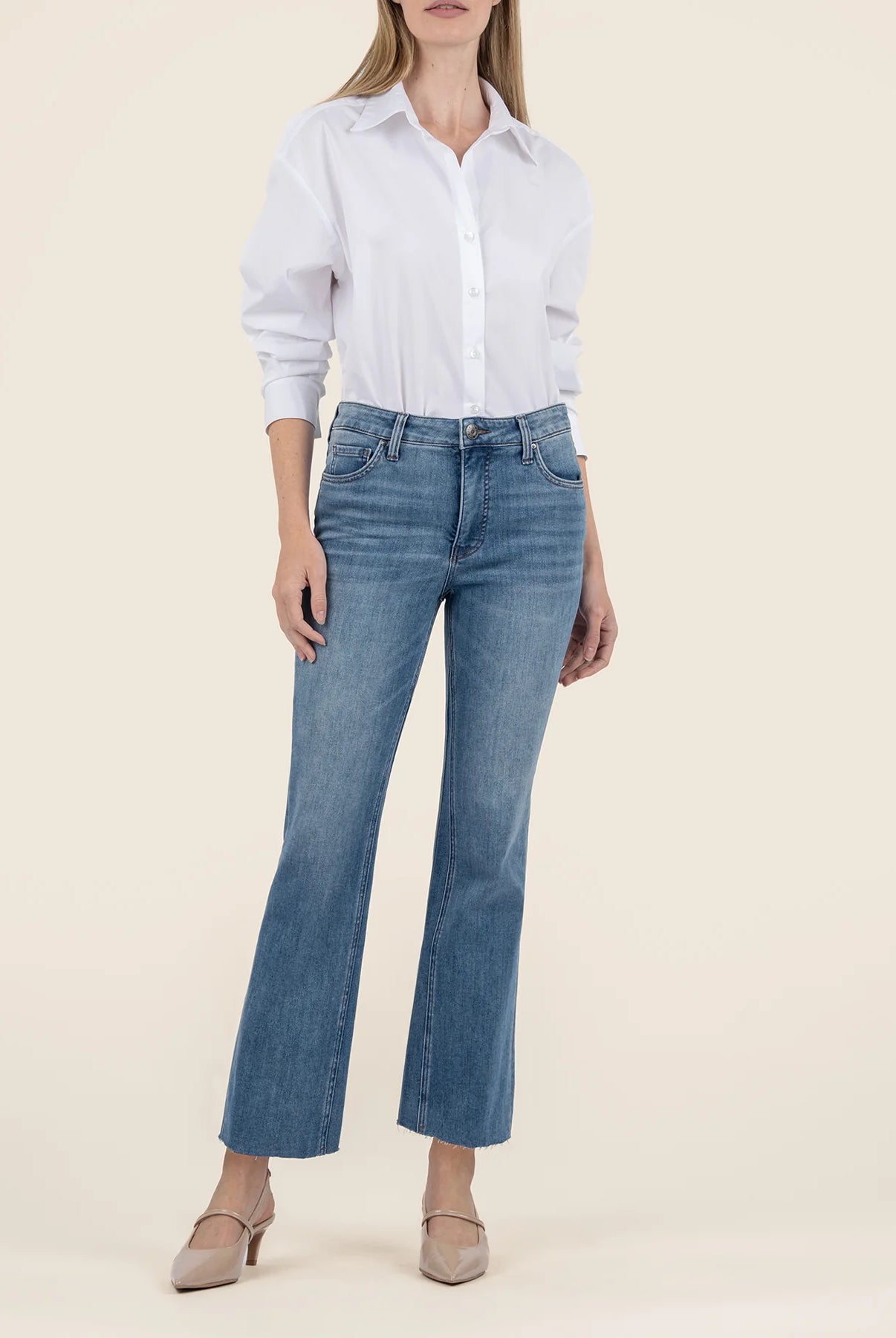 Kut From The Kloth Kelsey High Rise FAB AB Ankle Flare Inset Leg-Jeans-Kut from the Kloth-Deja Nu Boutique, Women's Fashion Boutique in Lampasas, Texas