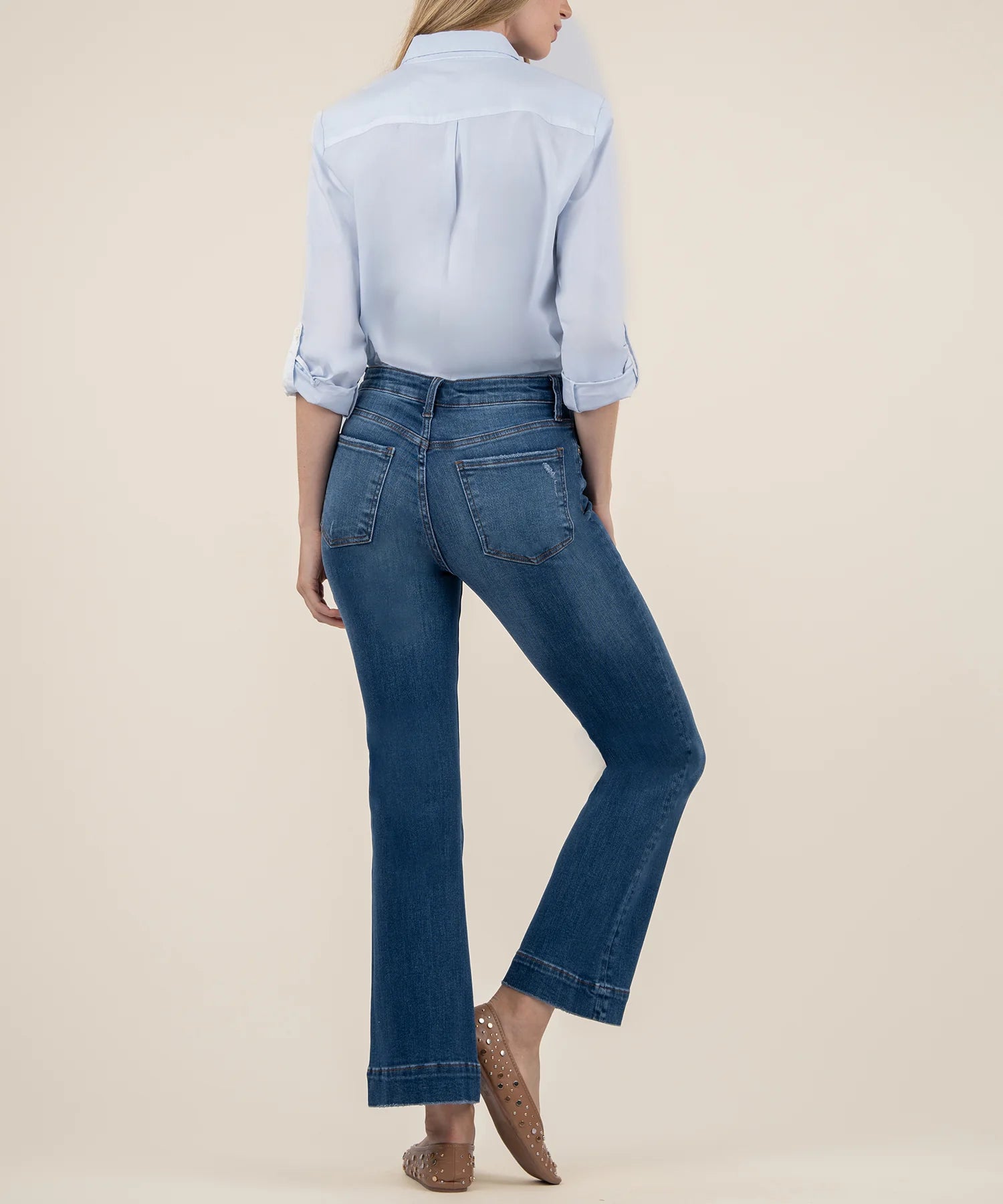 Kut From The Kloth Kelsey High Rise Fab Ab Ankle Flare With Wide Hem In Supernatural-Jeans-Kut from the Kloth-Deja Nu Boutique, Women's Fashion Boutique in Lampasas, Texas
