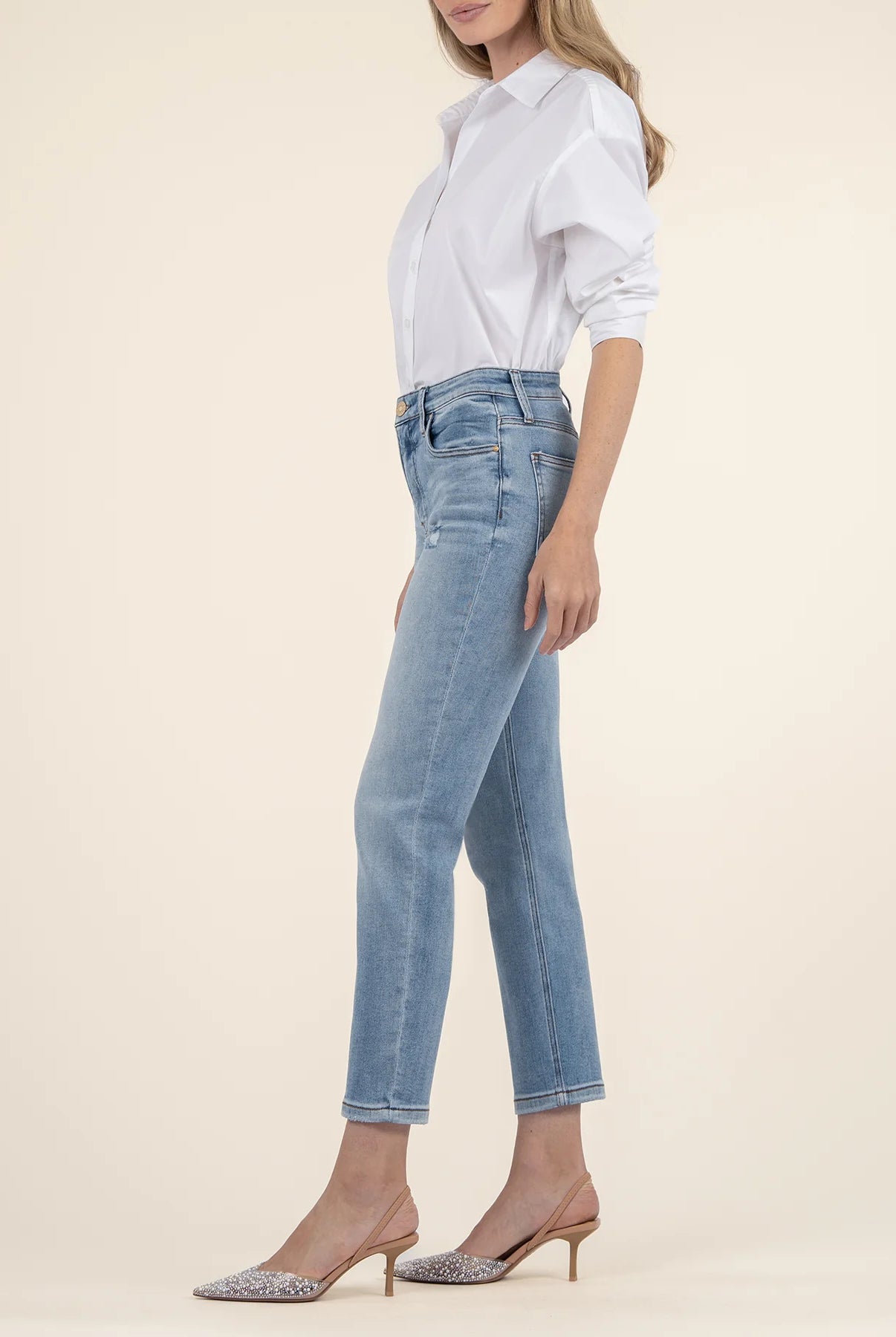 Kut From The Kloth Rachael High Rise Fab Ab Mom Regular Hem In Recognition-Jeans-Kut from the Kloth-Deja Nu Boutique, Women's Fashion Boutique in Lampasas, Texas