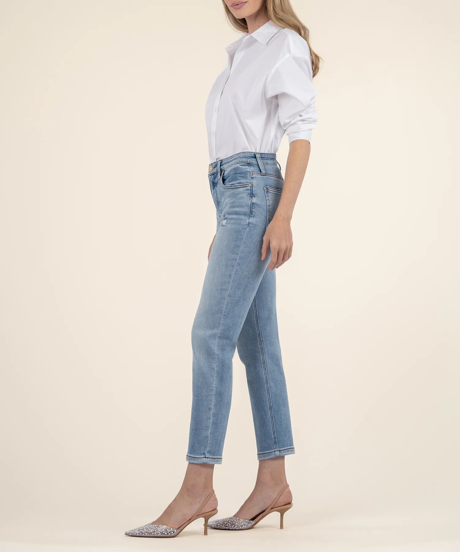 Kut From The Kloth Rachael High Rise Fab Ab Mom Regular Hem In Recognition-Jeans-Kut from the Kloth-Deja Nu Boutique, Women's Fashion Boutique in Lampasas, Texas