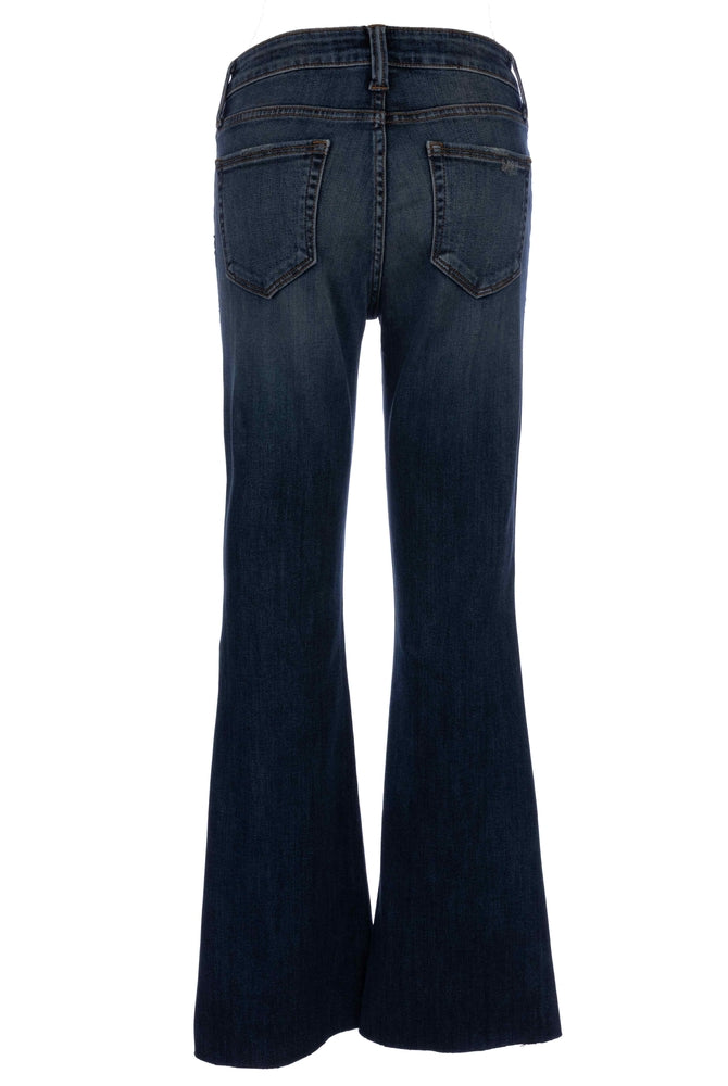 Kut From The Kloth Stella High Rise Fab Ab Flare With Raw Hem In Decent-Jeans-Kut from the Kloth-Deja Nu Boutique, Women's Fashion Boutique in Lampasas, Texas
