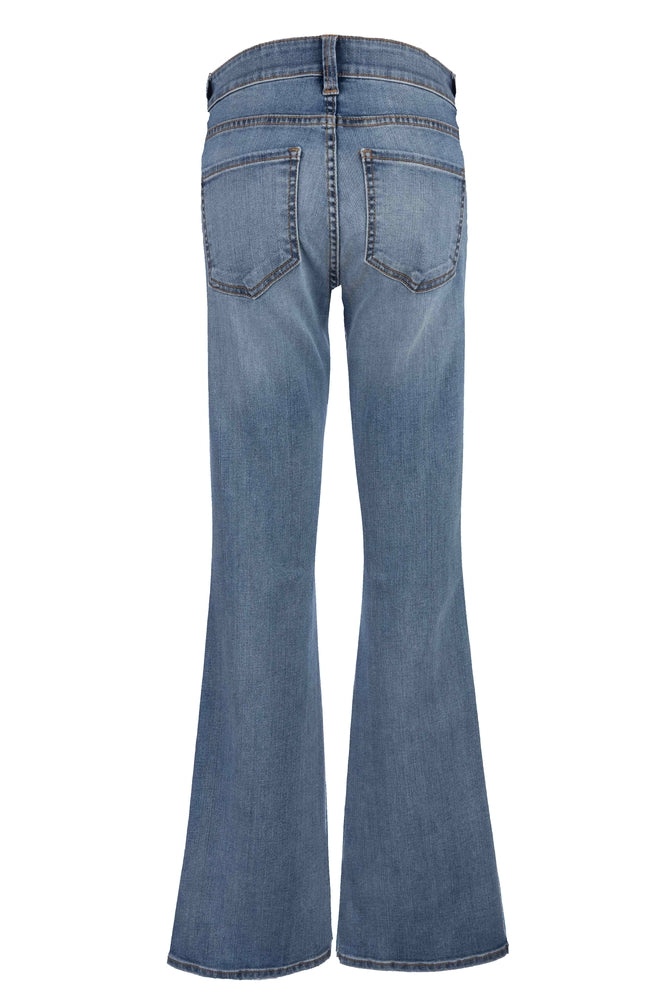 Kut from the Kloth Ana High Rise Fab Ab Flare-Baby DN All Over In Harmonious-Jeans-Kut from the Kloth-Deja Nu Boutique, Women's Fashion Boutique in Lampasas, Texas