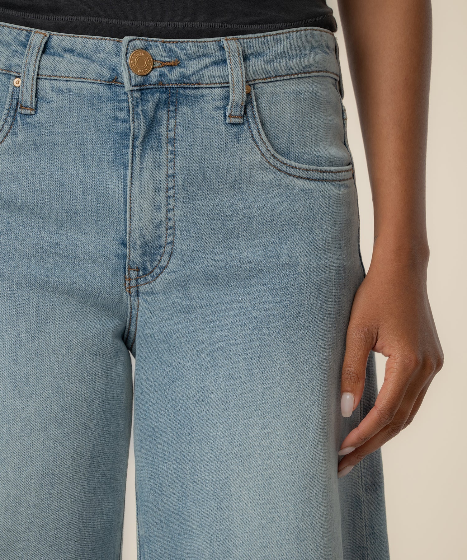 Kut from the Kloth Blake High Rise Fab Ab Super Wide Leg Jeans – Transcendent Wash-Jeans-Kut from the Kloth-Deja Nu Boutique, Women's Fashion Boutique in Lampasas, Texas