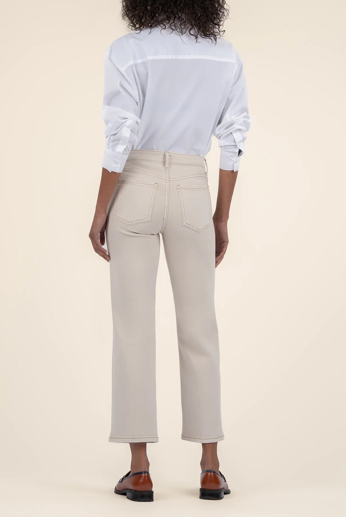 Kut from the Kloth Charlotte High Rise FAB AB Culottes In Ecru-Jeans-Kut from the Kloth-Deja Nu Boutique, Women's Fashion Boutique in Lampasas, Texas