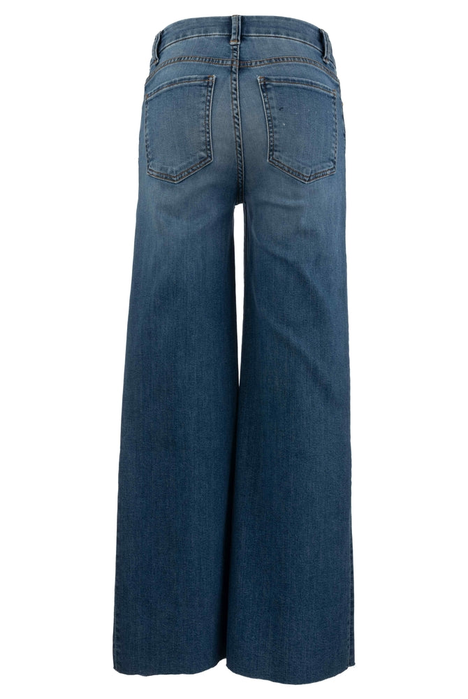 Kut from the Kloth Meg High Rise Pleated Wide Leg Jeans with Shadow Panels-Jeans-Kut from the Kloth-Deja Nu Boutique, Women's Fashion Boutique in Lampasas, Texas