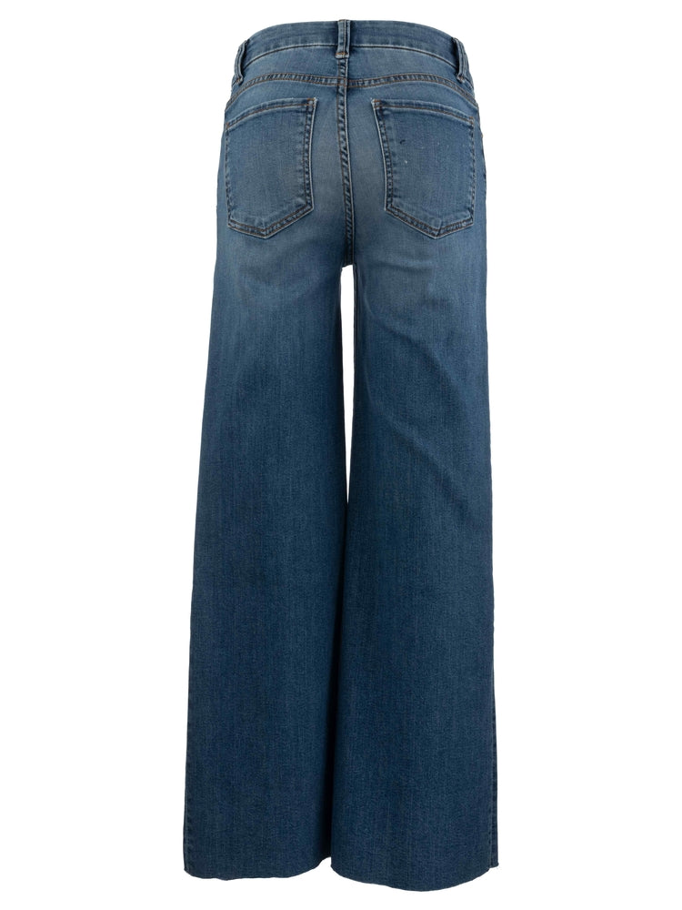 Kut from the Kloth Meg High Rise Pleated Wide Leg Jeans with Shadow Panels-Jeans-Kut from the Kloth-Deja Nu Boutique, Women's Fashion Boutique in Lampasas, Texas