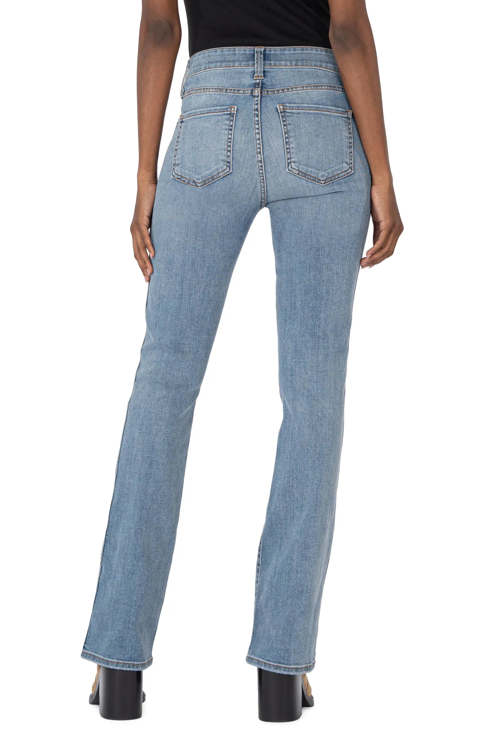 Kut from the Kloth Ana High Rise Fab Ab Flare-Baby DN All Over In Harmonious-Jeans-Kut from the Kloth-Deja Nu Boutique, Women's Fashion Boutique in Lampasas, Texas