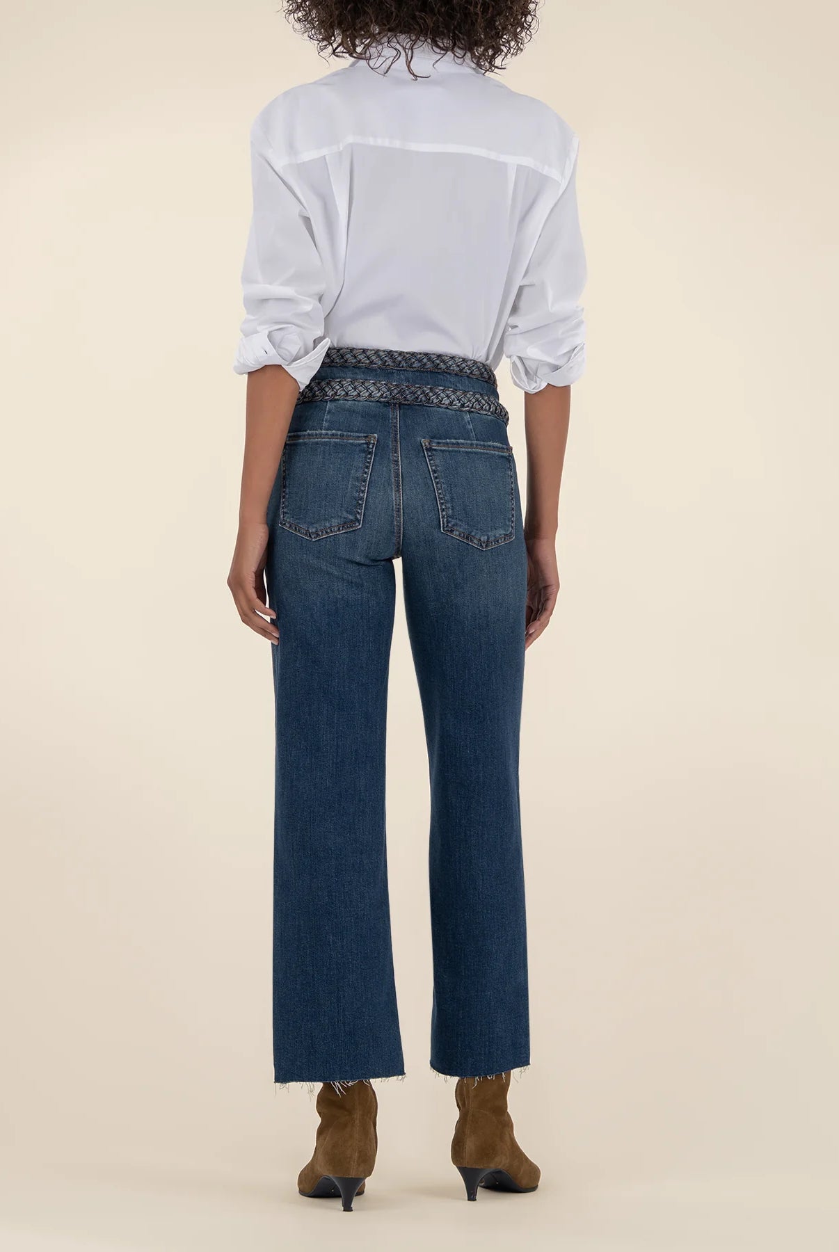 Kut from the Kloth Charlotte High Rise Braided Waistband-Jeans-Kut from the Kloth-Deja Nu Boutique, Women's Fashion Boutique in Lampasas, Texas