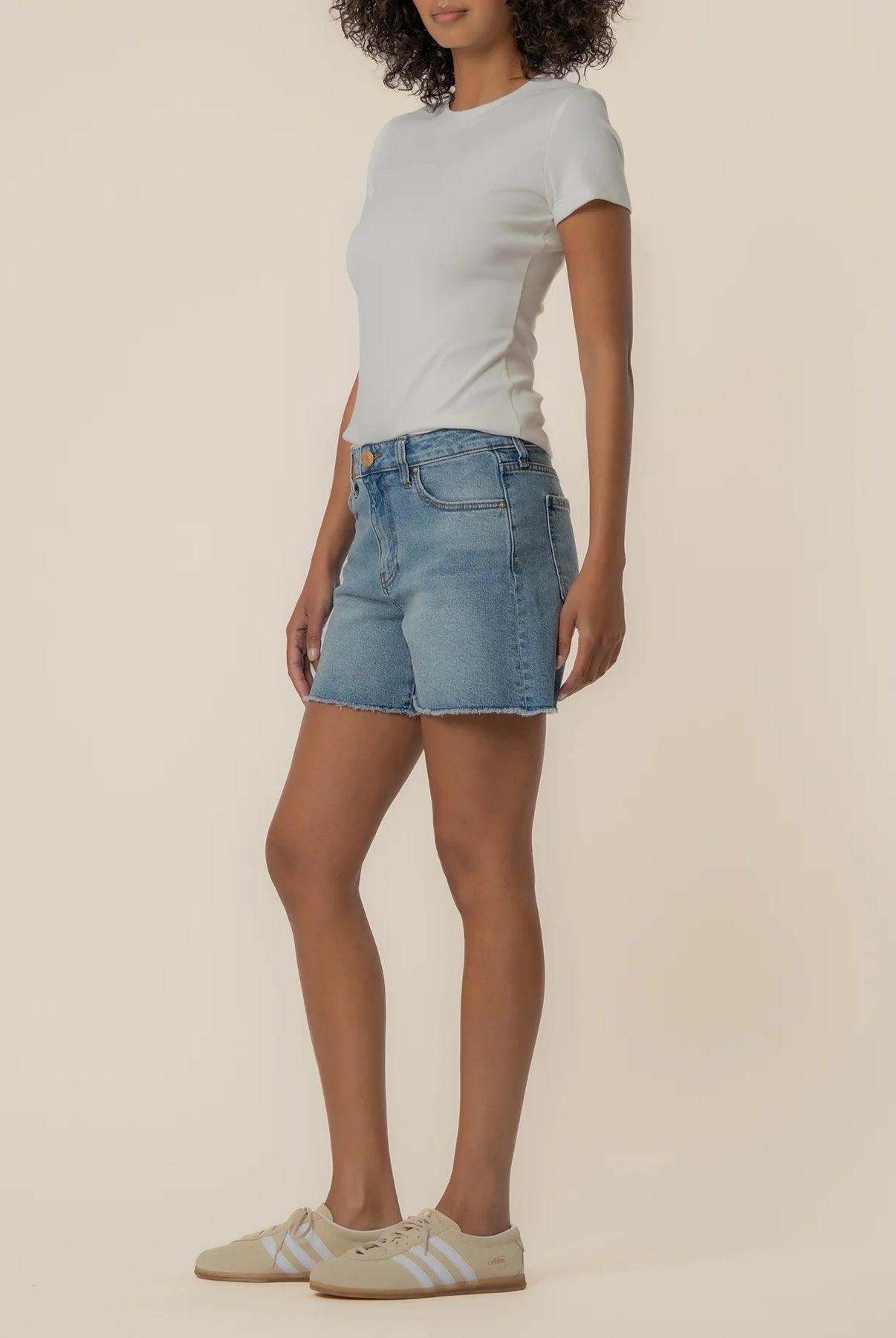 Kut from the Kloth Jane High Rise Long Short in Whiz-Shorts-Kut from the Kloth-Deja Nu Boutique, Women's Fashion Boutique in Lampasas, Texas